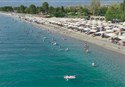 foto plaz pri hoteli Olympian Bay Grand Resort, stredisko Leptokarya, Olympska riviera, Grecko