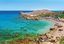 foto plaz Anthony Quinn Bay pri hoteli Cathrin na ostrove Rhodos v Grecku