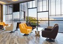 foto lobby s vyhladom na more hotela Paradise Beach Residence vo Svetom Vlase v Bulharsku