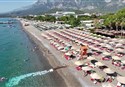 foto plaz hotela Club Boran Mare Beach v stredisku Kemer v Turecku